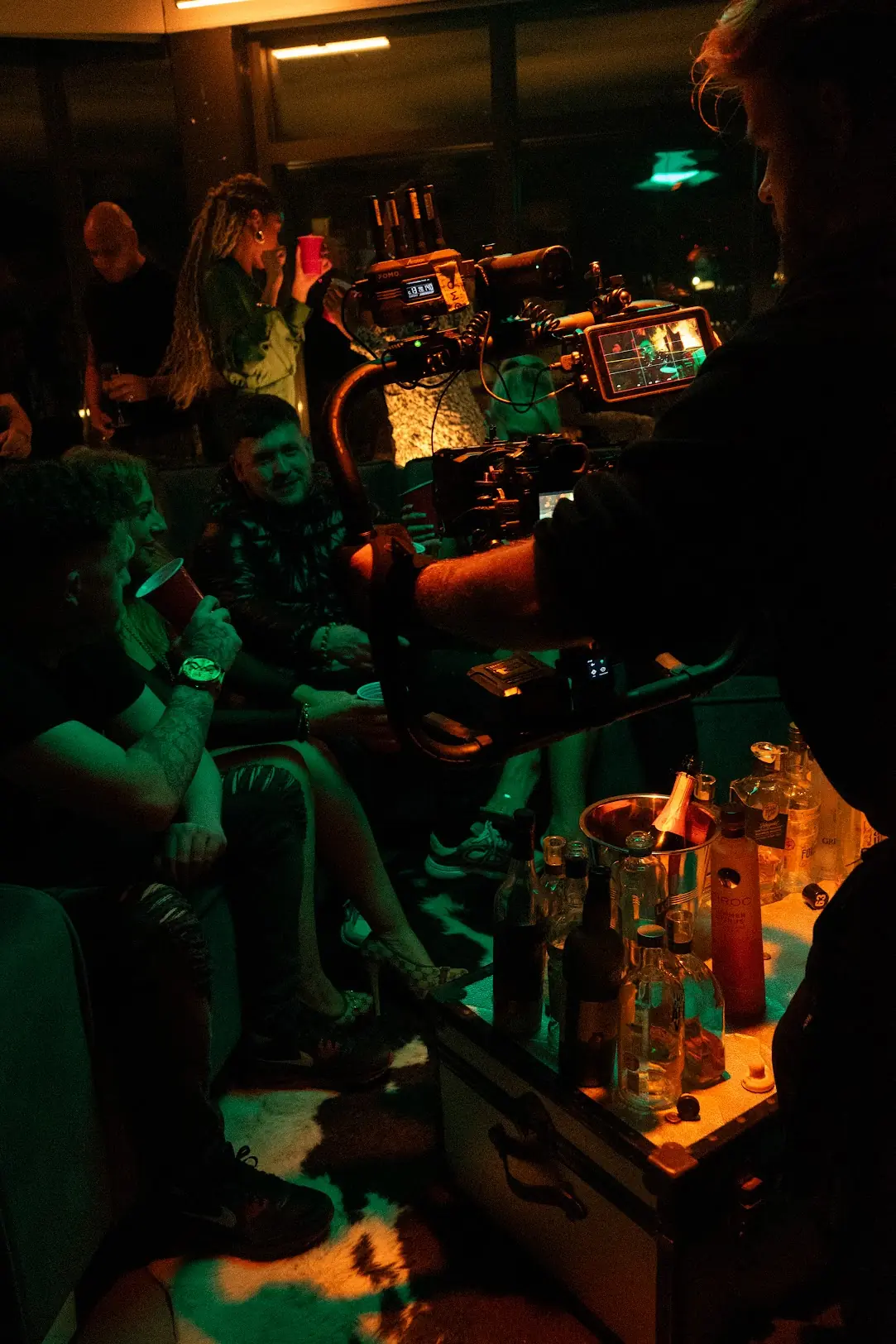 Behind the scenes of an X ANIMA music video in London