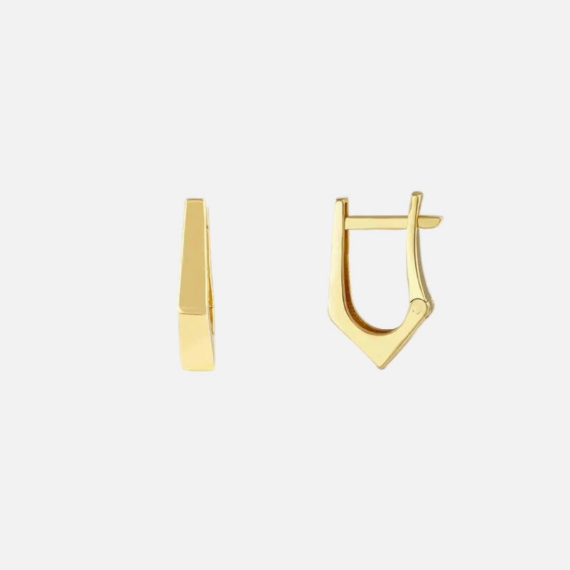 Assos Pırlanta Şık 14 Ayar Altın Tasarım Küpe Modeli