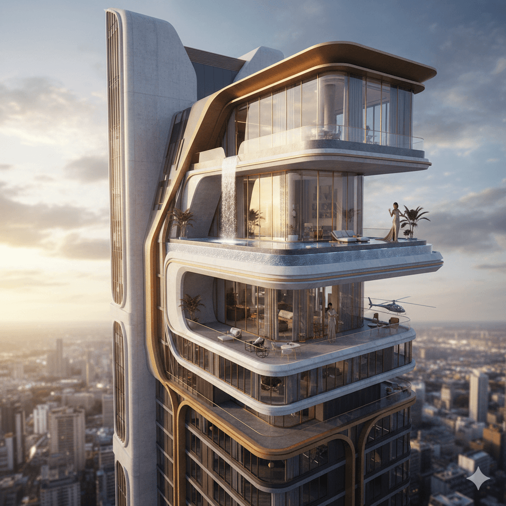 modern luxury penthouse view gurugram sector 67