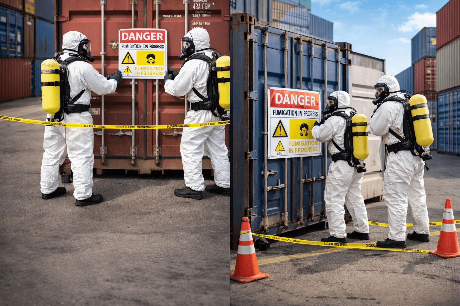 Fumigation des conteneurs