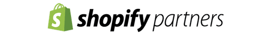 Logo oficial de Shopify Partners, acreditación de Wevvi como agencia experta en desarrollo Shopify.
