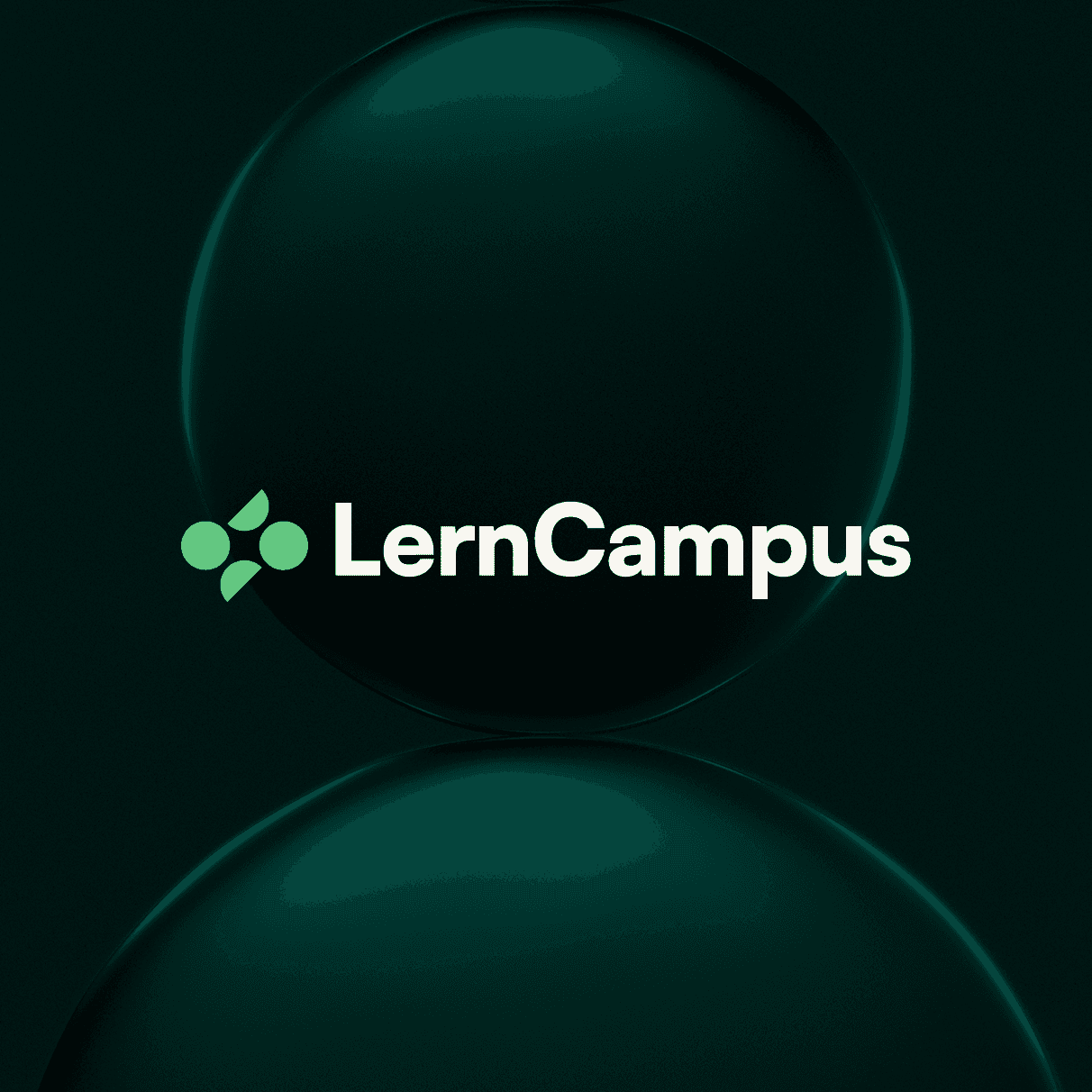 LernCampus logo with two human figures over a background shaped like a person, symbolising tutoring.