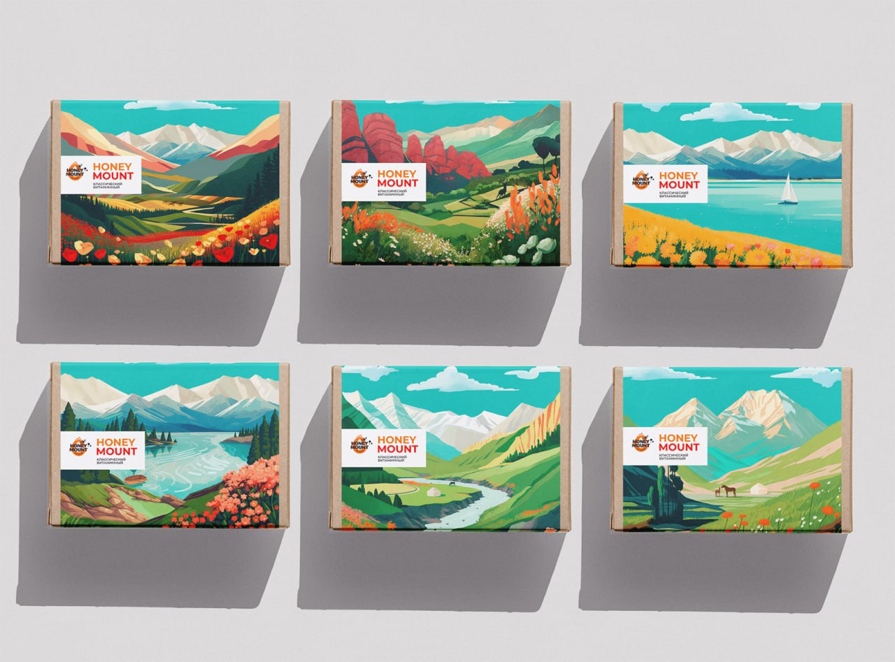 дизайн упаковки меда в Бишкеке