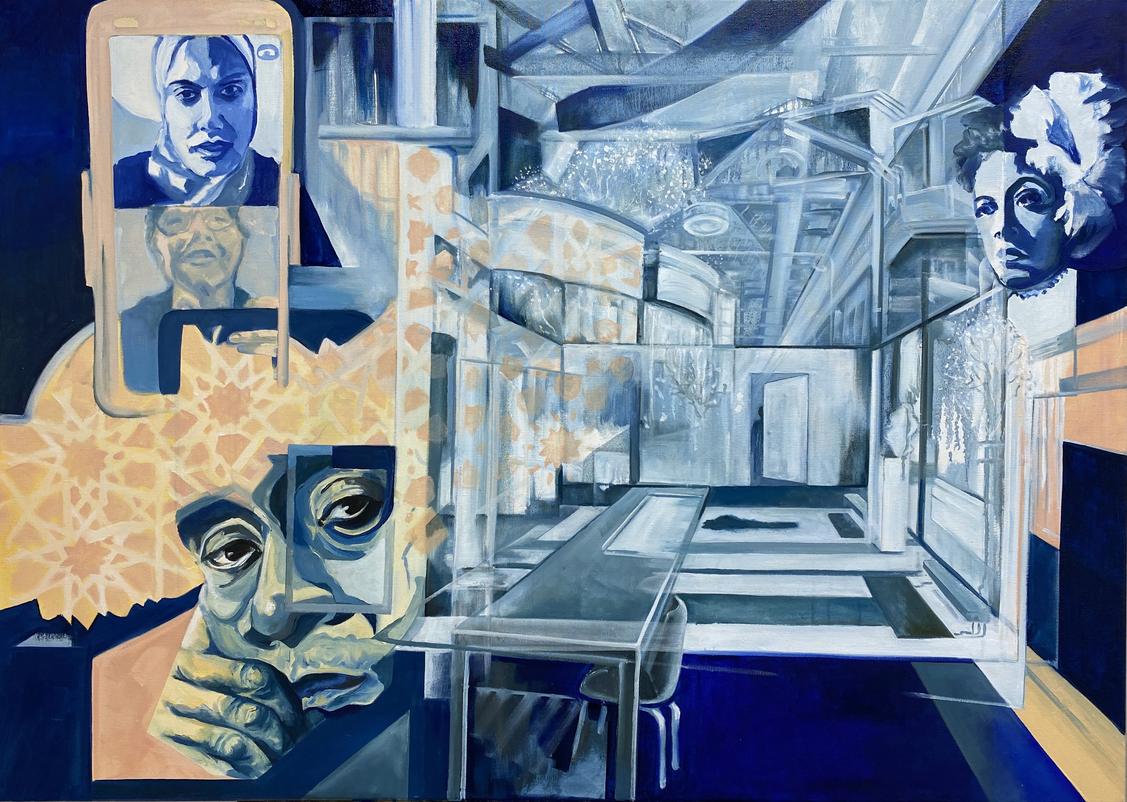 Swinging langs het IJ | olieverf op linnen | 60x70 cm