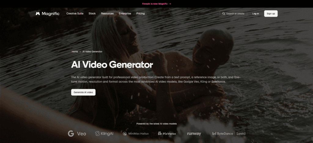 Magnific AI Video Generator
