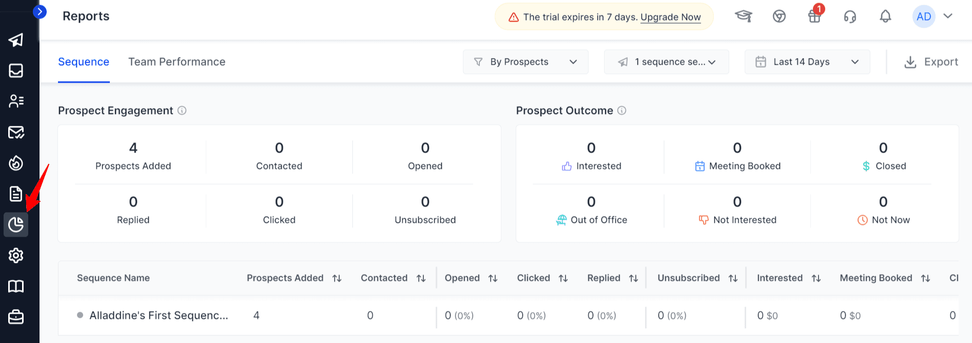 SalesHandy tracking and analytics