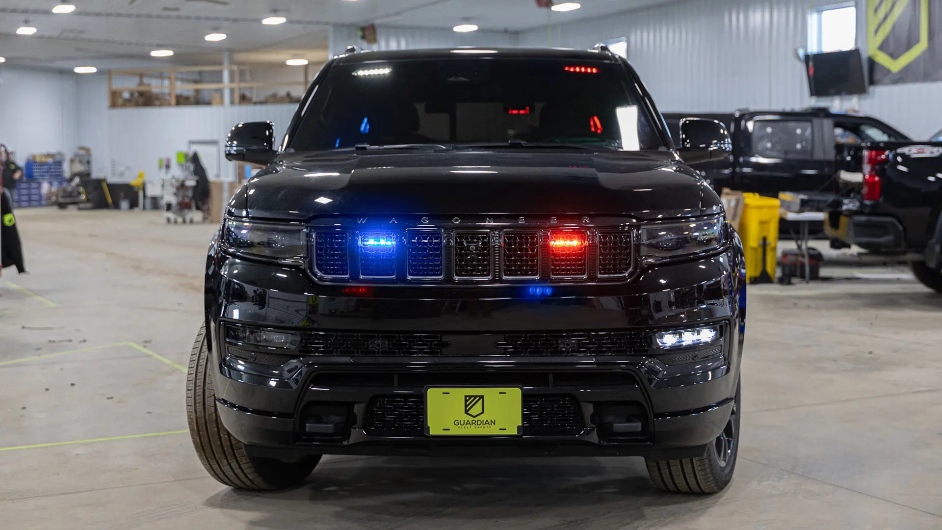 Jeep Grand Wagoneer admin vehicle upfit by Guardian Fleet Safety