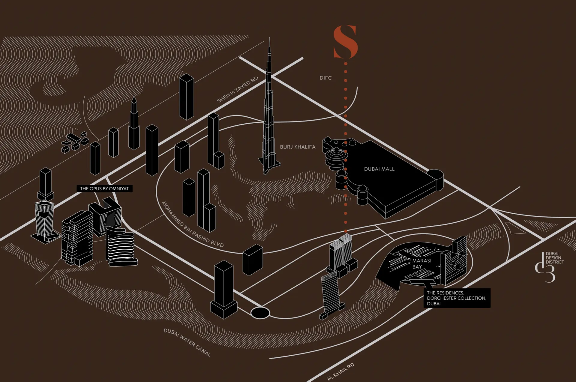 the sterling by beyond developers location map business bay