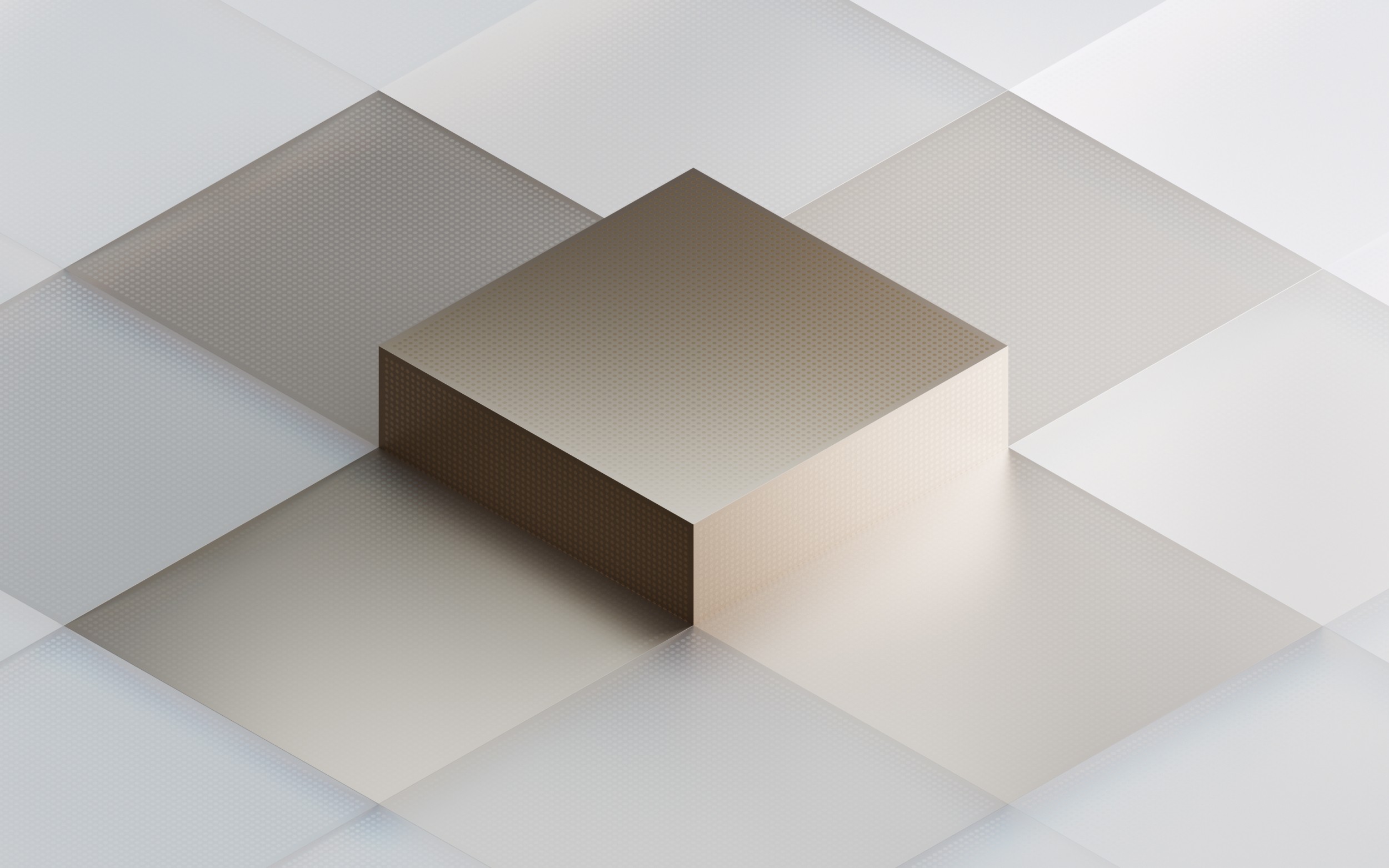 3D cubes to represent how their platform transforms raw data into valuable, actionable analytics