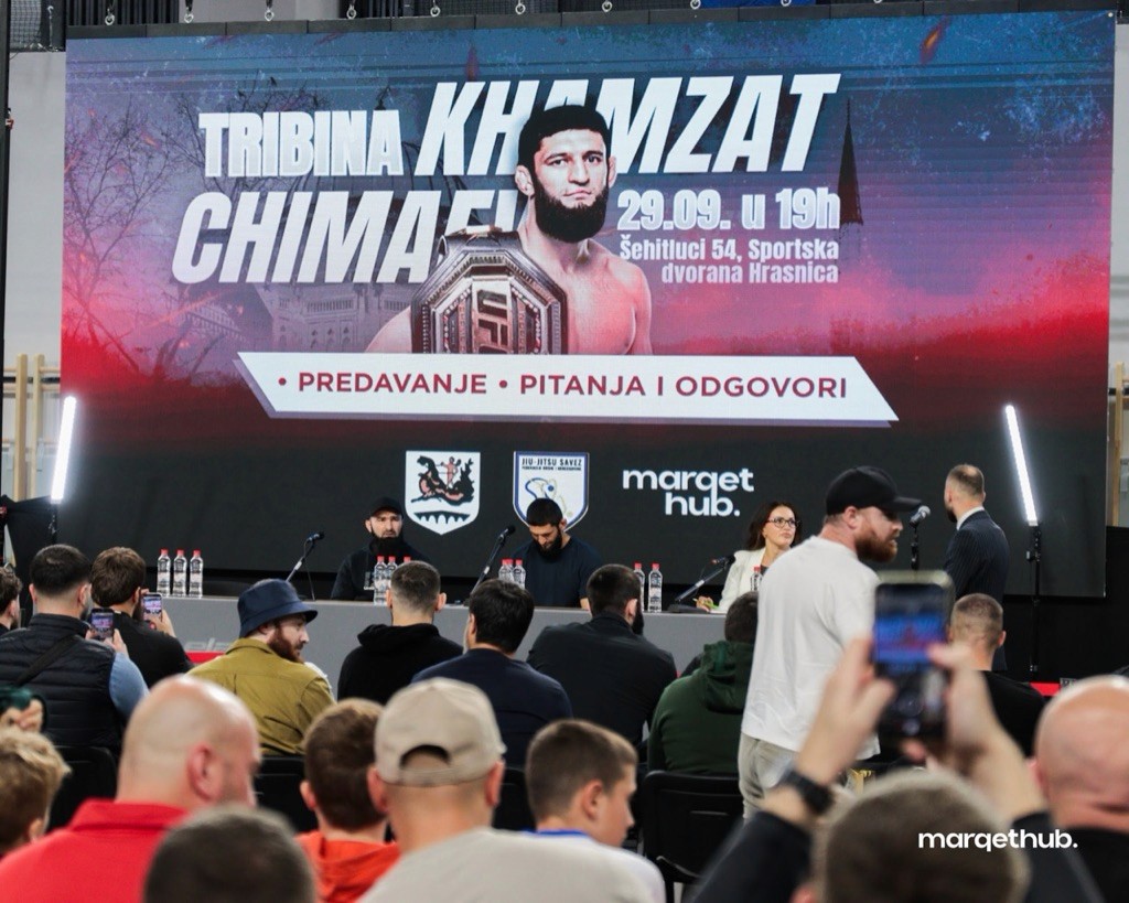 Tribina Khamzat Chimaev 29.09. u Sportskoj dvorani Hrasnica, predavanje i pitanja