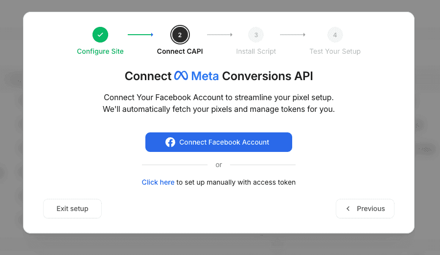 Connect Conversions API to your site