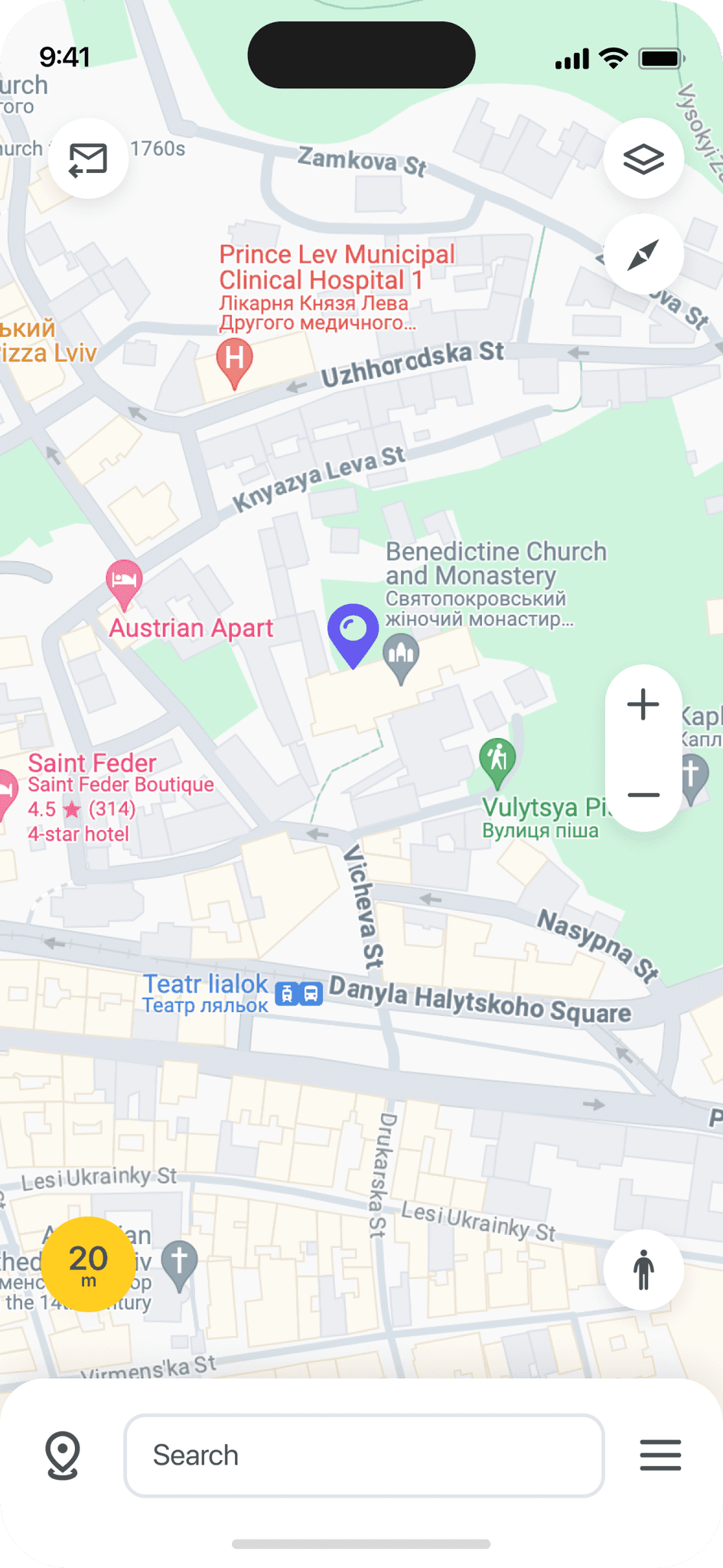 Map, where am I