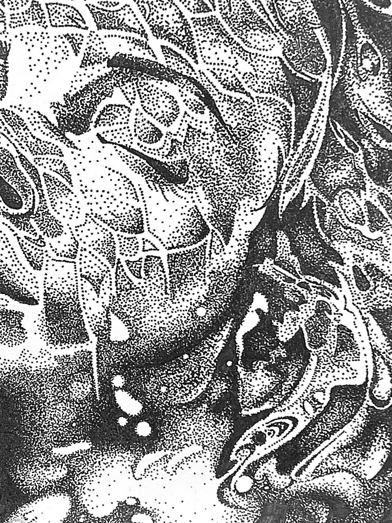 A fluffy gray rabbit rests on a floral chair.