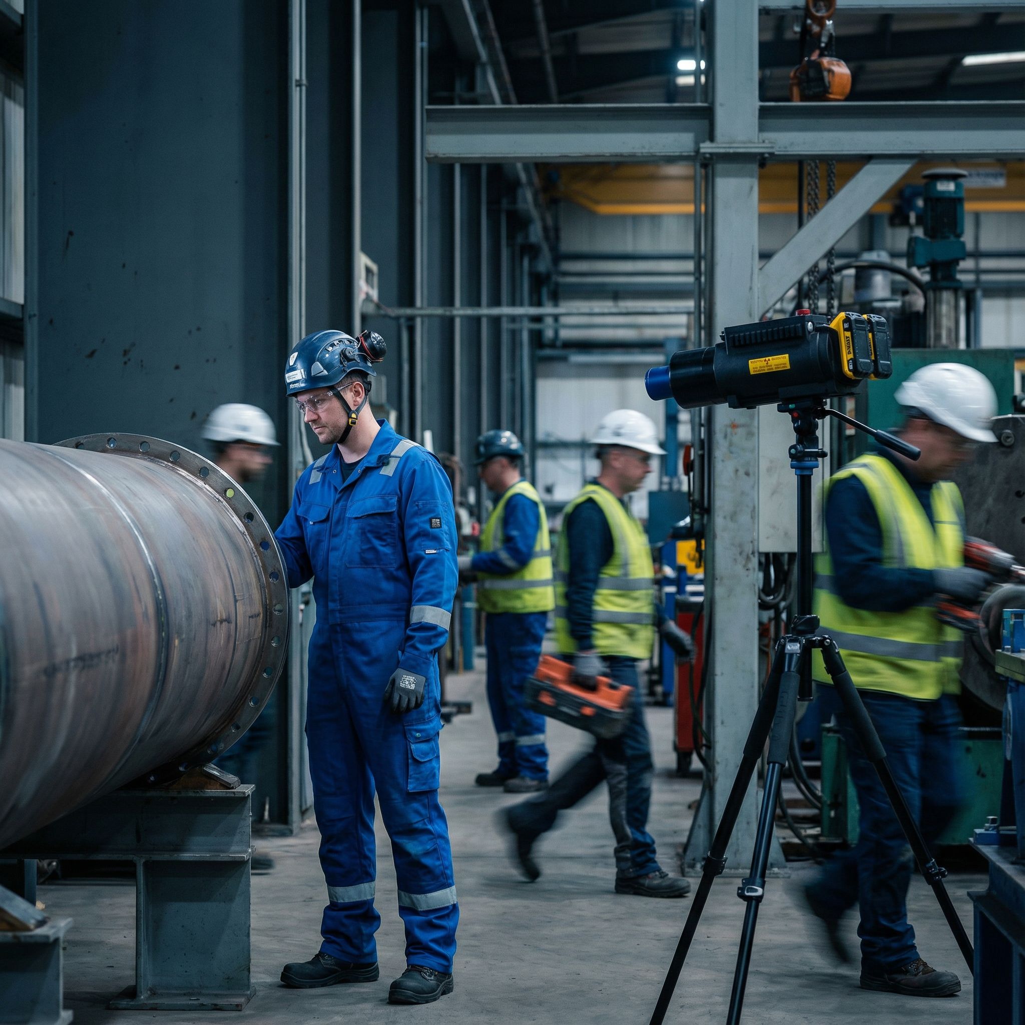Cientist and solar panels