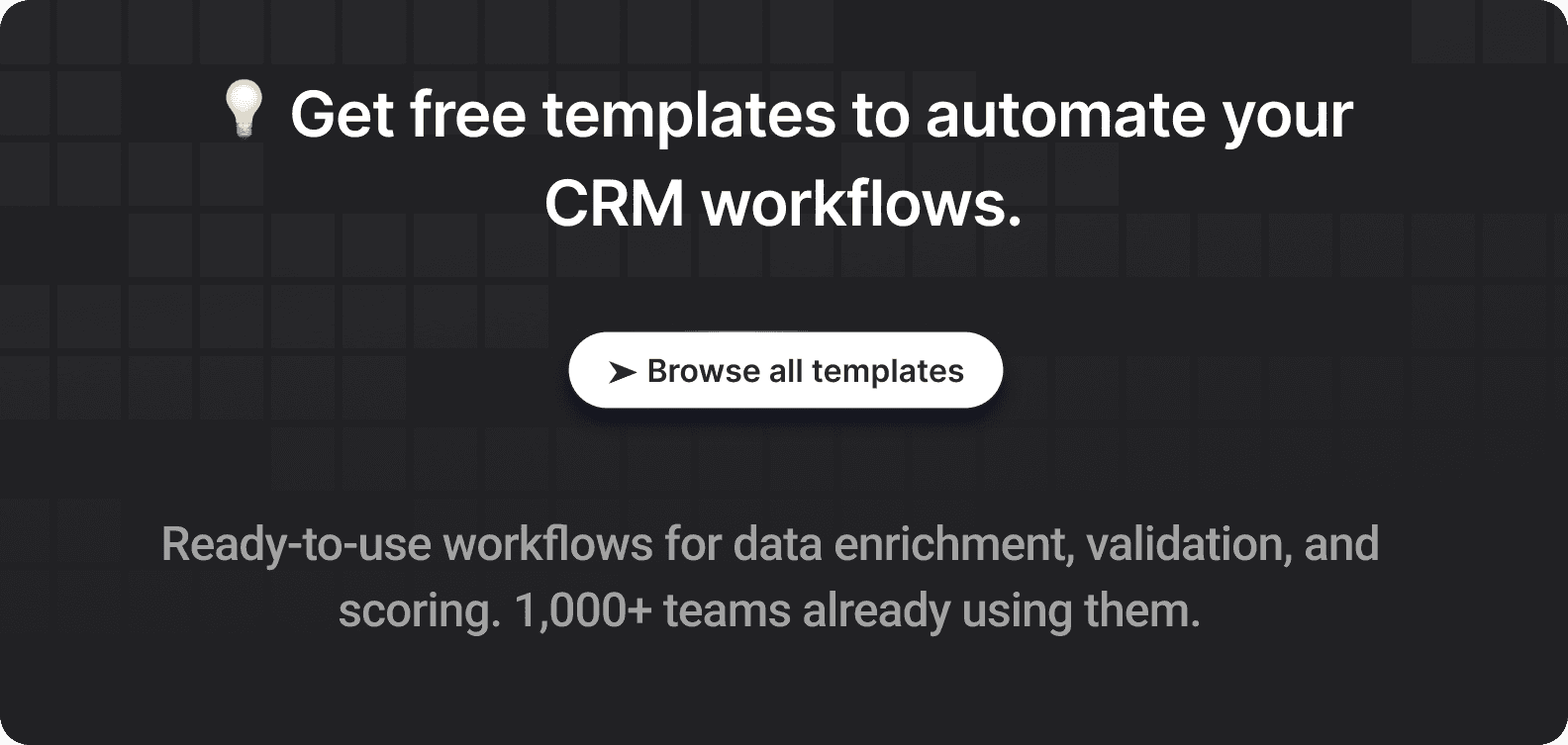 CTA CRM workflows