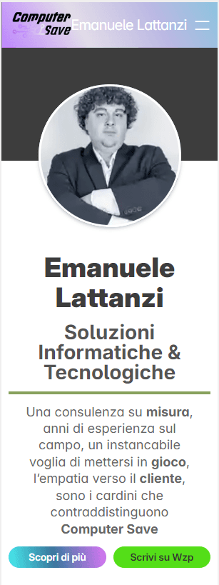 Screen con ricerca di attività locale su google