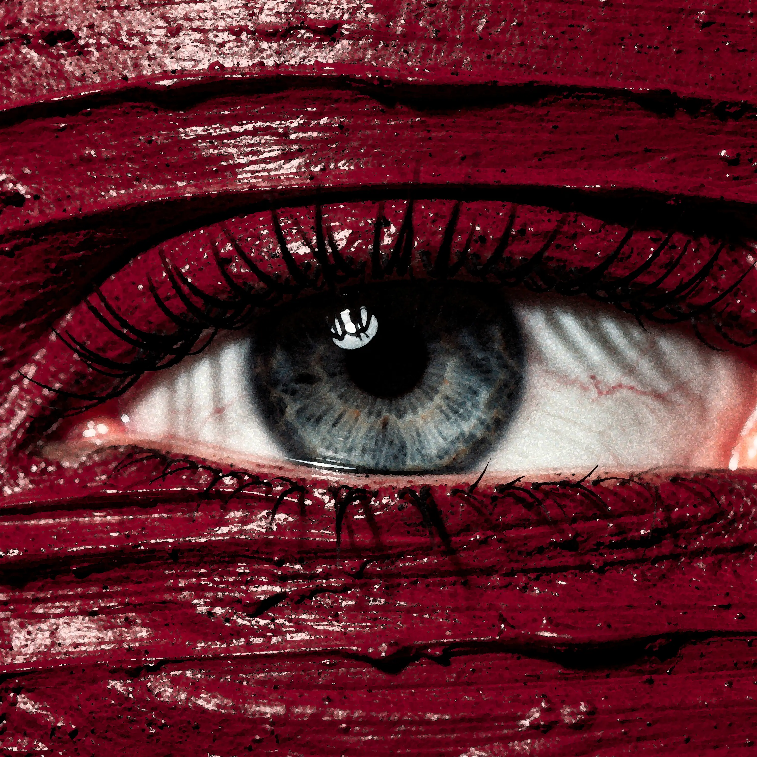 Création visuelle IA — Red eyes project, Magnetic Studio IA 2025