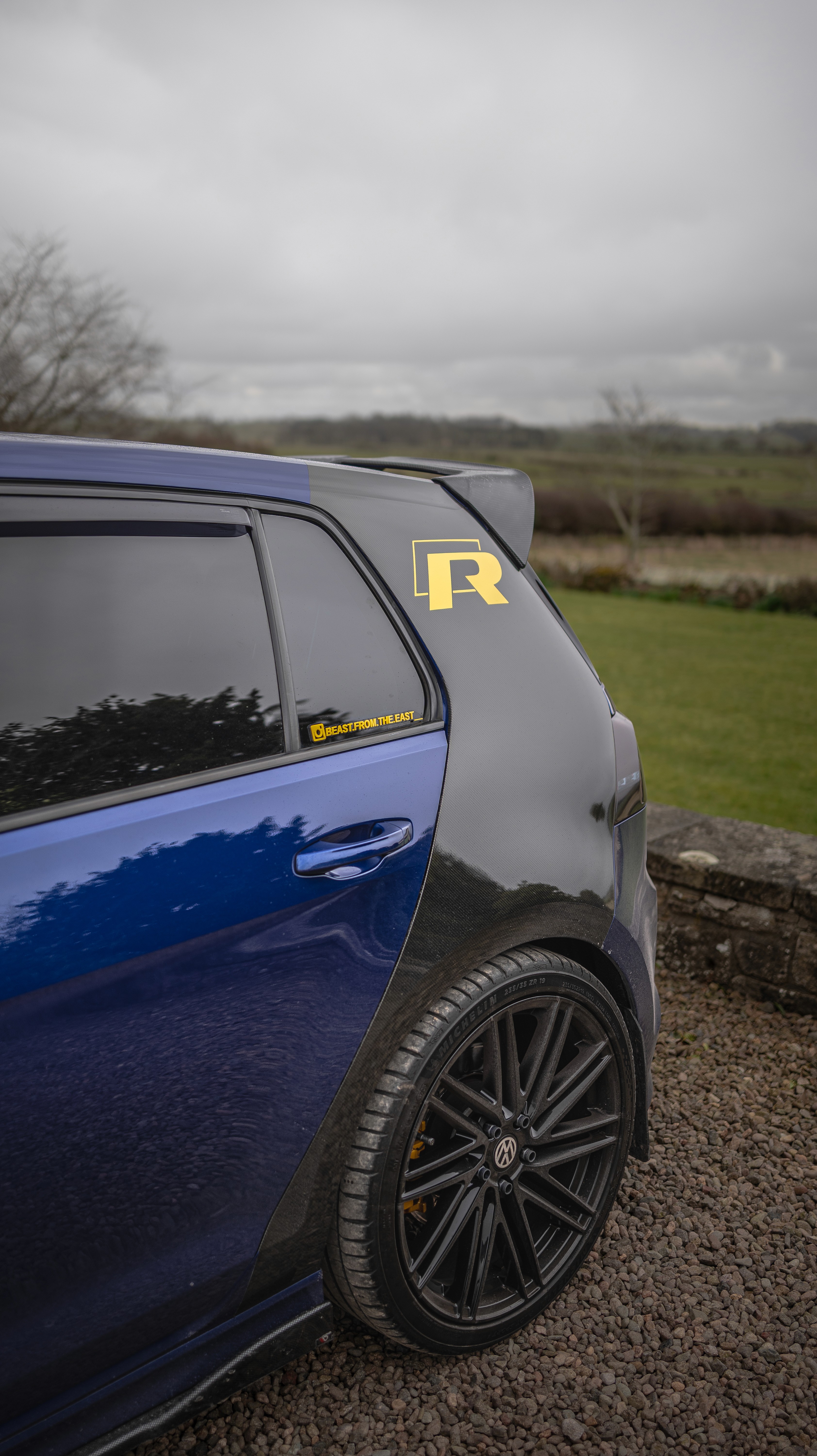 Golf r shot in the countryside