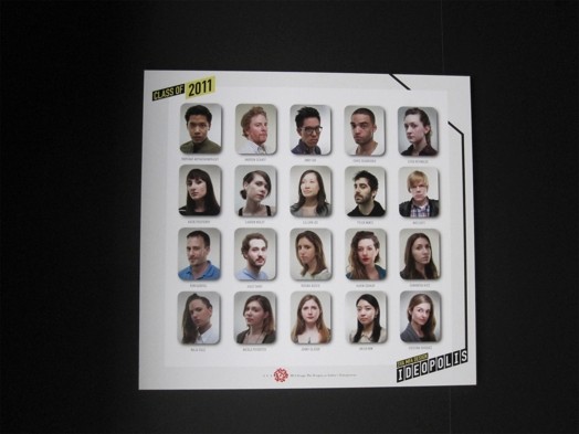 a grid of twenty headshots with the students participating in the ideopolis exhibition