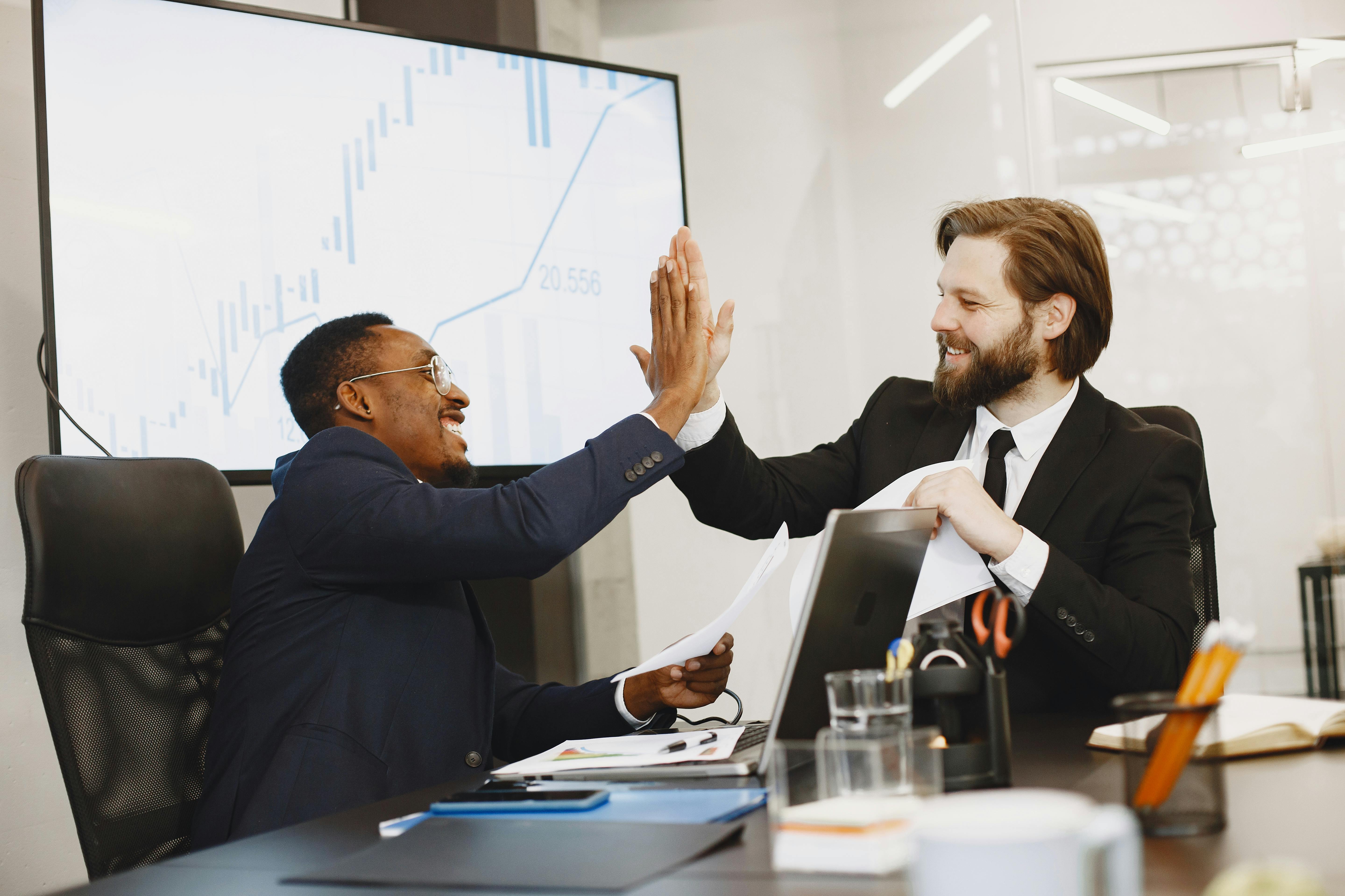 Man giving someone a high five