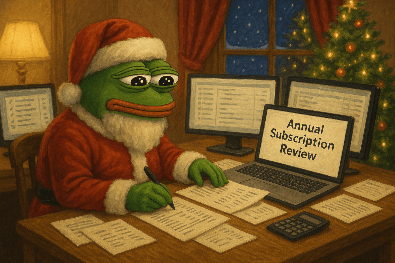 Annual Subscription review at end of year