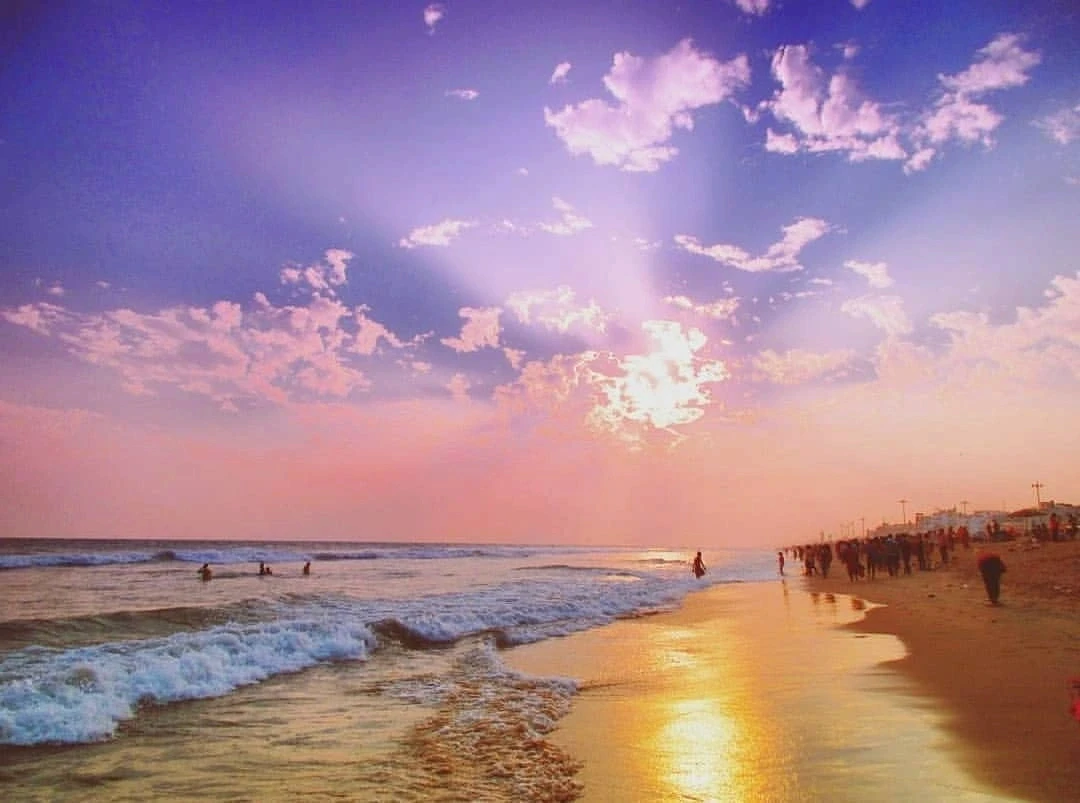 Sunset at Puri Beach