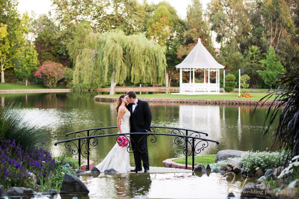 Grand Tradition Estate and Gardens wedding venue in Fallbrook with lake, gazebo, and garden setting