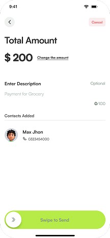 Fintech-amount-app ui