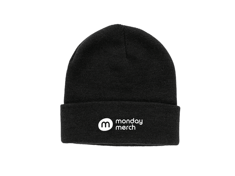 Classic beanie with customizable logo for corporate gifts and events