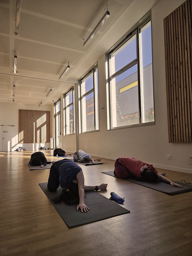 Cours de yoga pour les étudiants