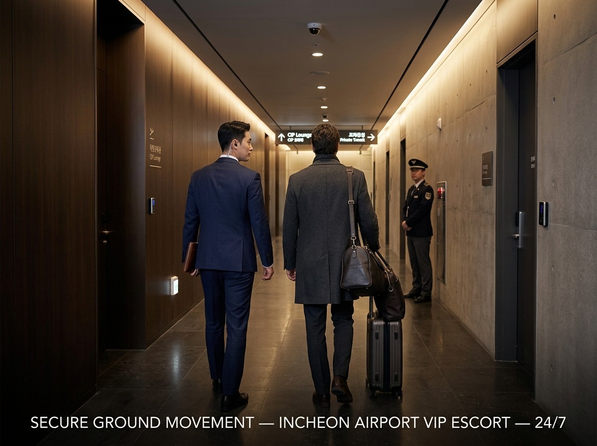 인천공항 VIP 의전 안전 동선 관리 - 베스턴 BestTurn 프리미엄 에스코트 보안 서비스