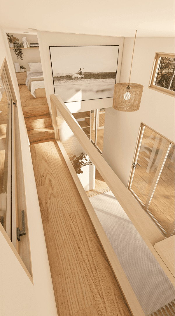 Luna 9.5m/32ft Tiny House Walkway