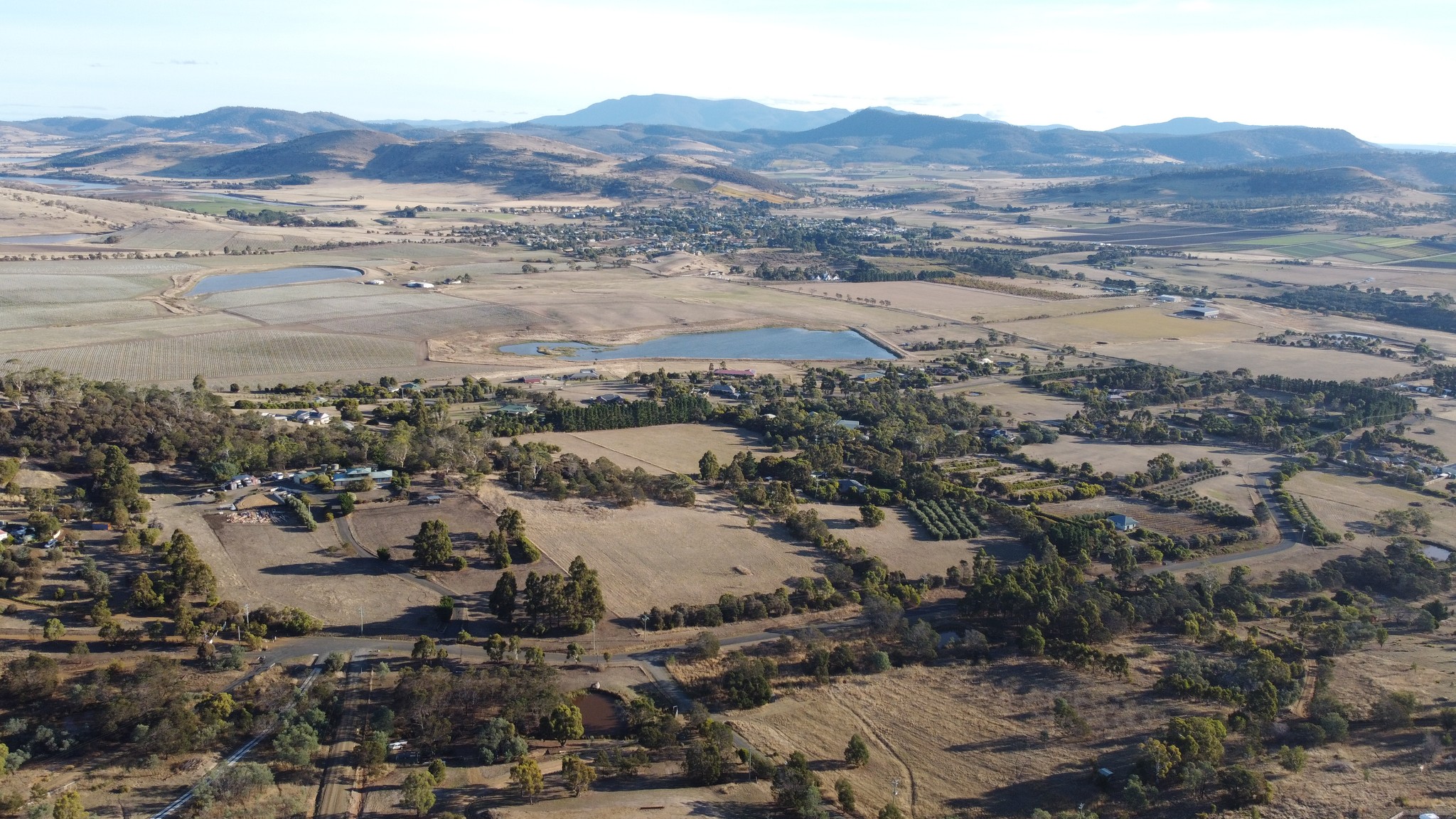 Aerial View of Fields