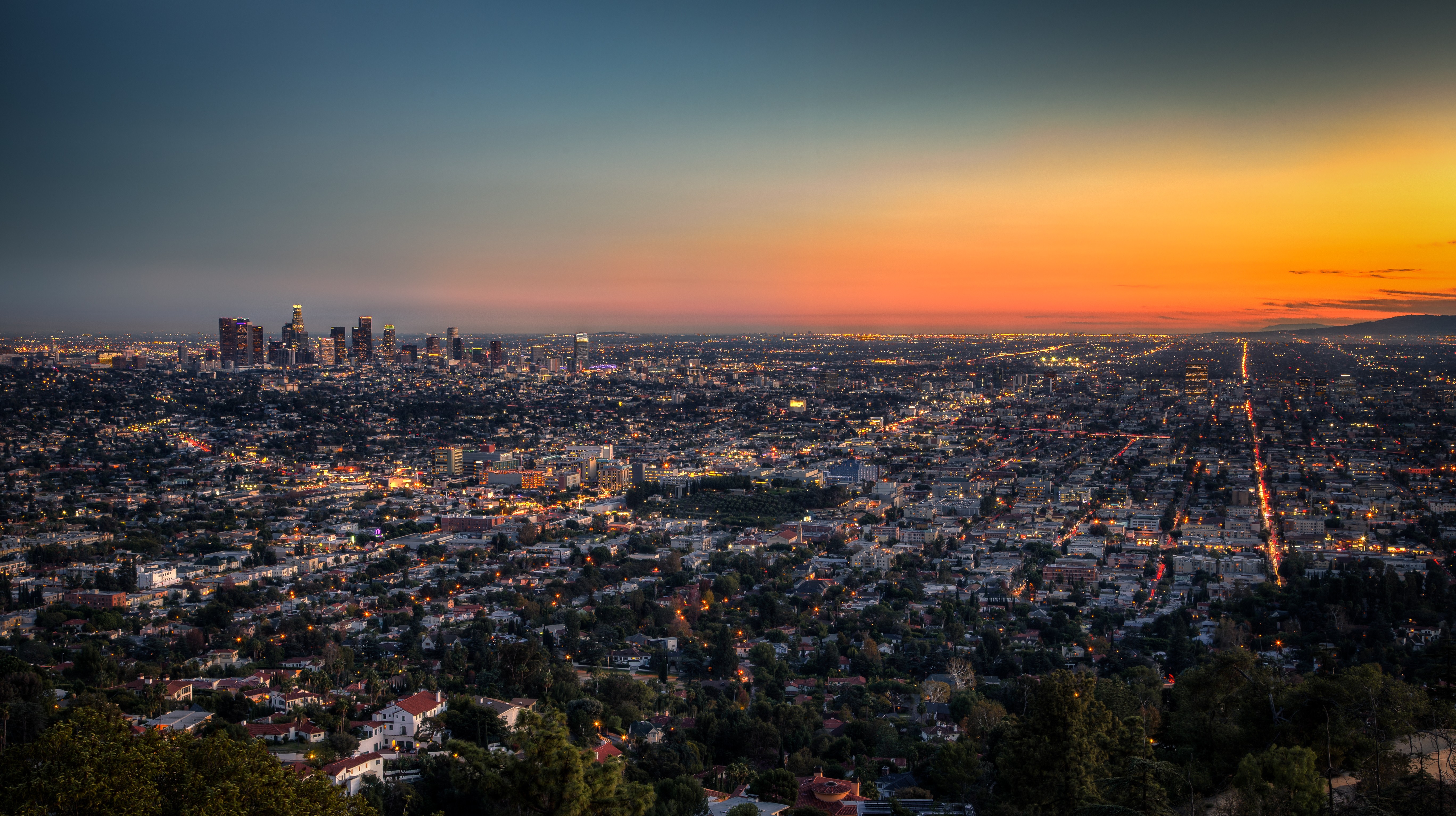 Aerial view of Los Angeles coastline and housing density illustrating Los Angeles Corporate Ownership Housing trends