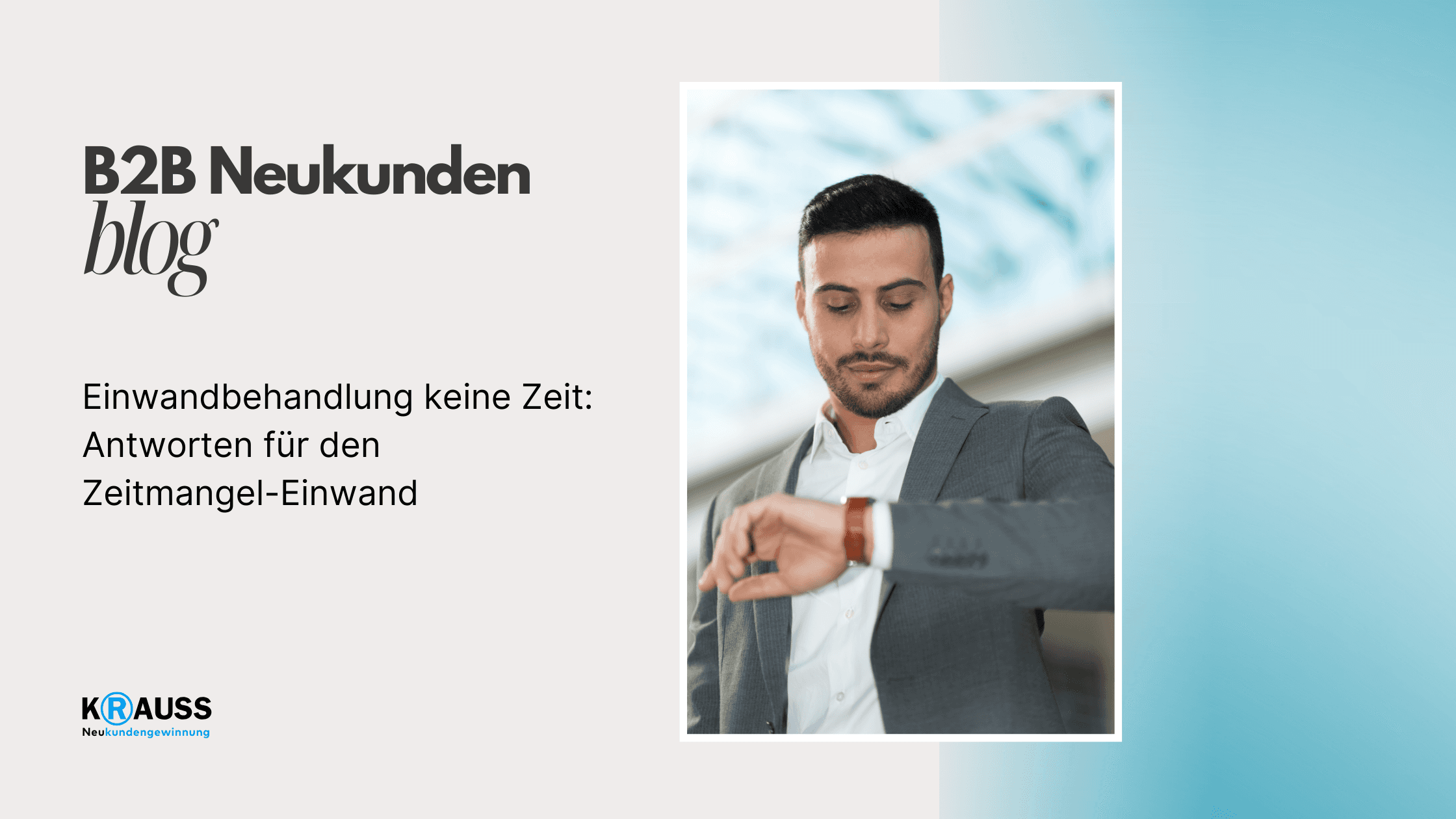 Einwandbehandlung keine Zeit