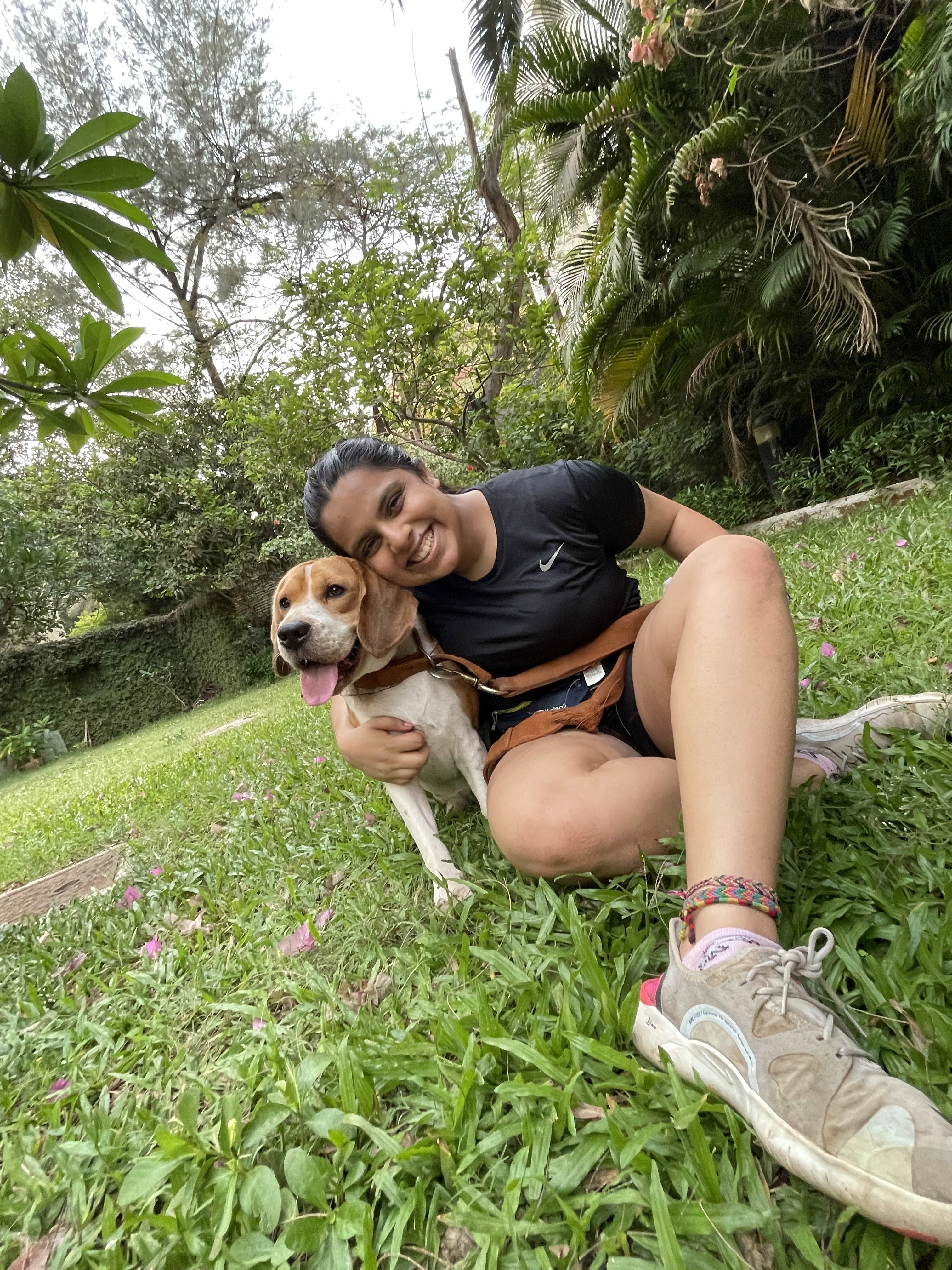 a group of people walking on a sidewalk