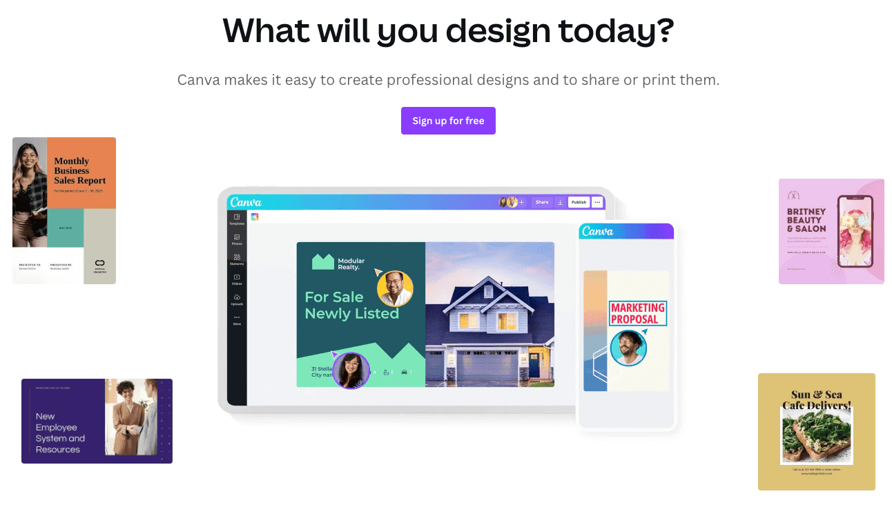 tools for real estate agents Canva