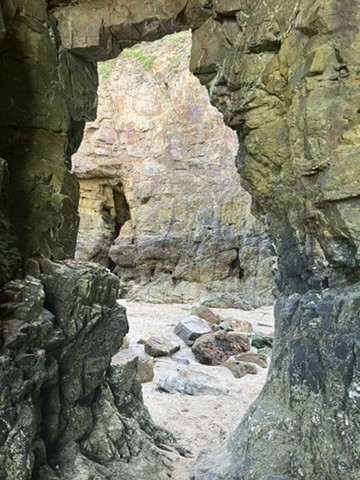 blue sky and white clouds over the sea