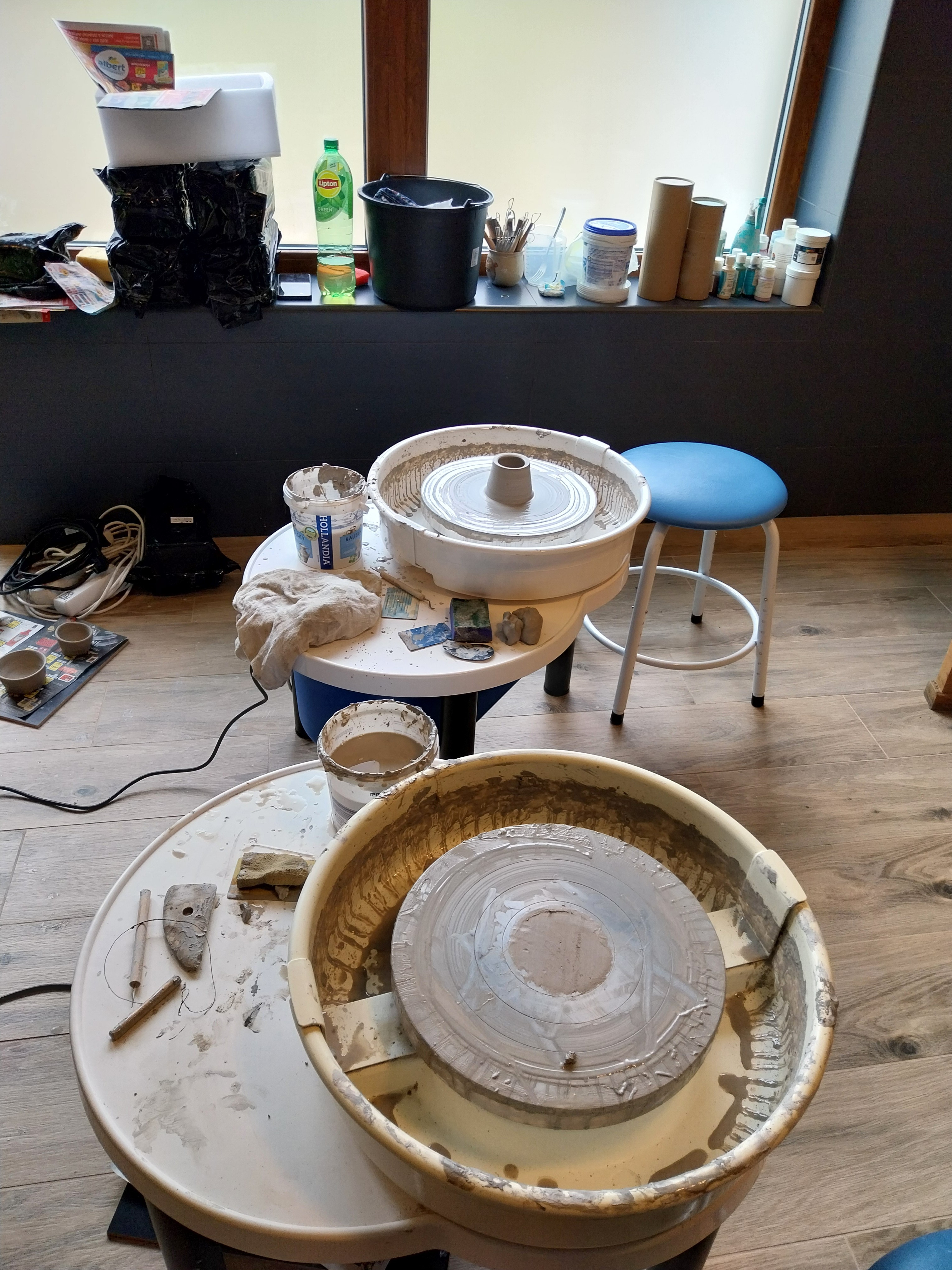 Woman pouring vitamins in her hand