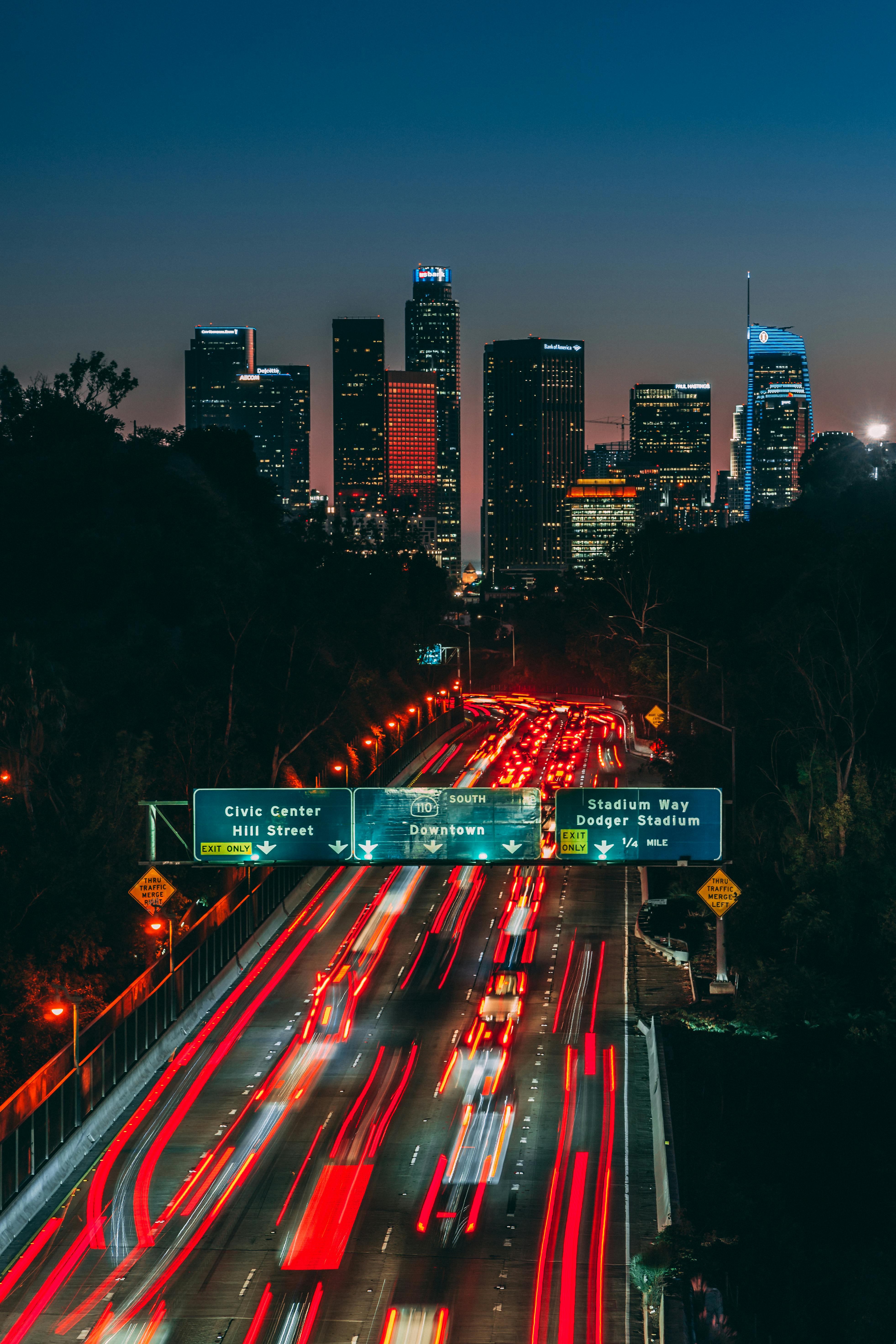 Vibrant Los Angeles skyline at dusk, promoting Barber.CLP as a luxury barber destination in West Hollywood.