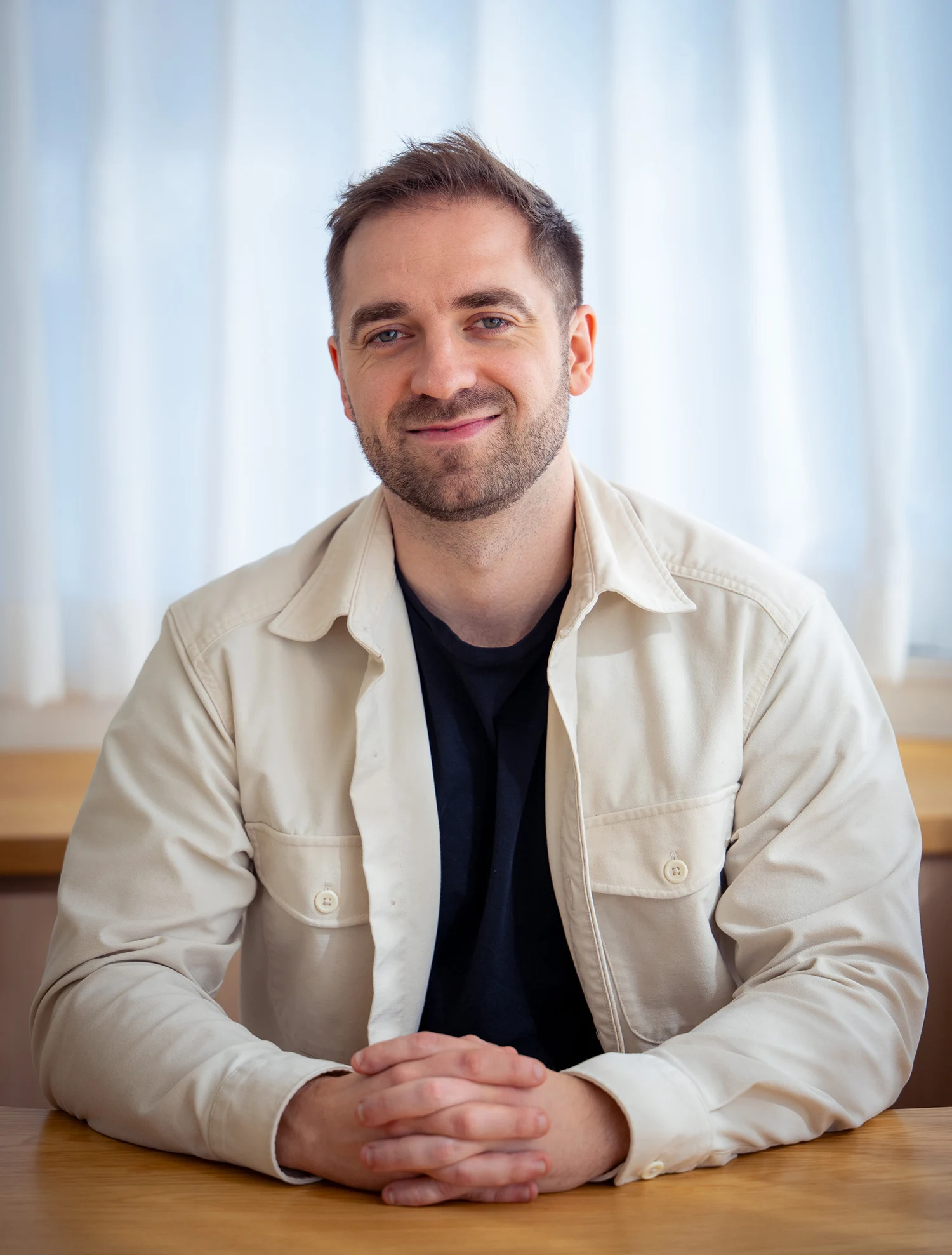 Toby, founder of Sudavisuals, in the Tokyo studio