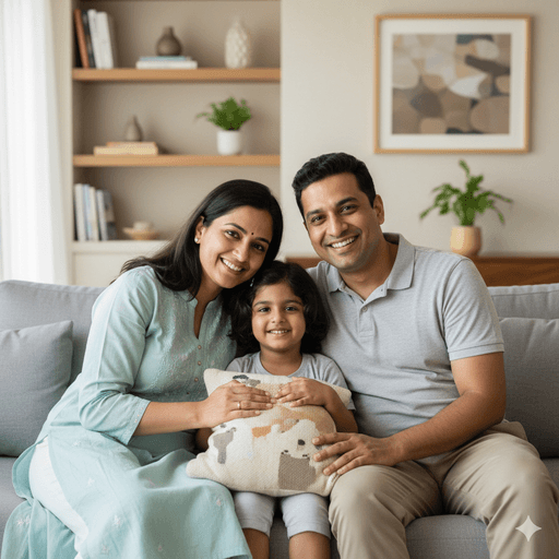 Portrait of a young man with curly hair wearing a yellow hoodie and backpack