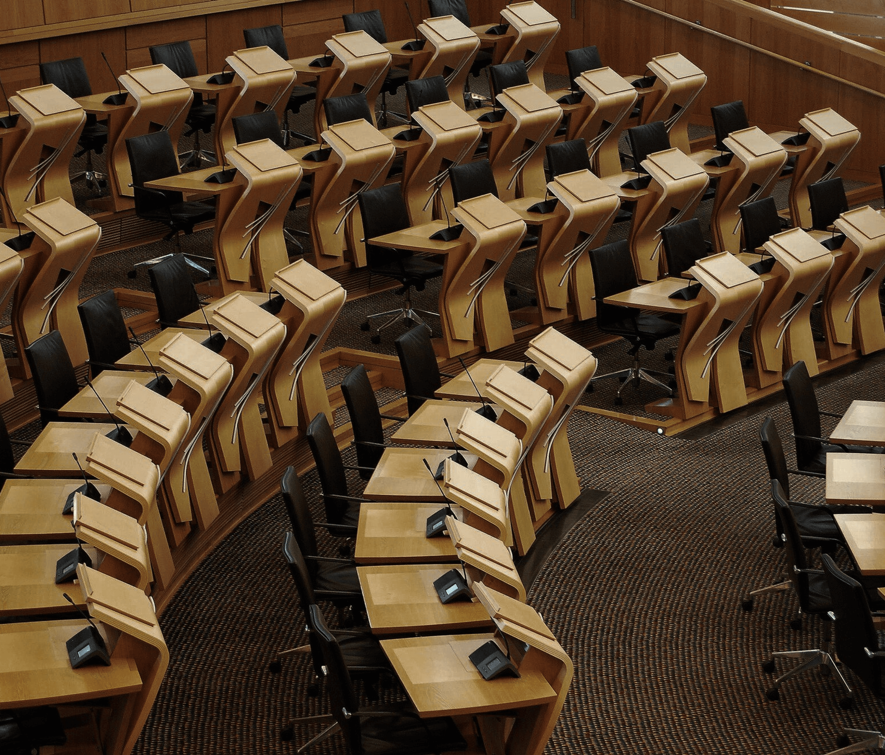 UK council room representing local hearings for licence applications.