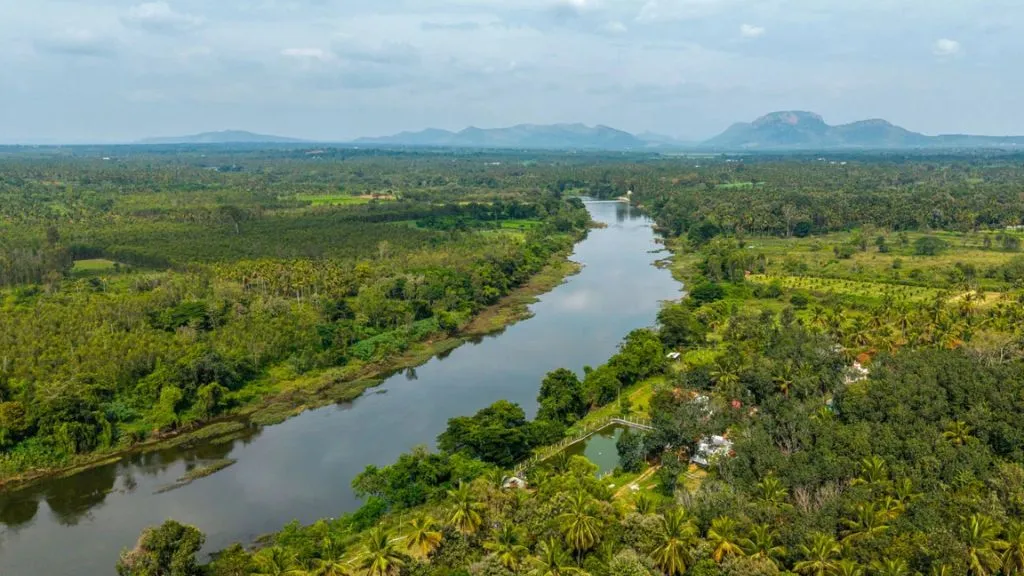 Shimsha River in Karnataka near Bangalore