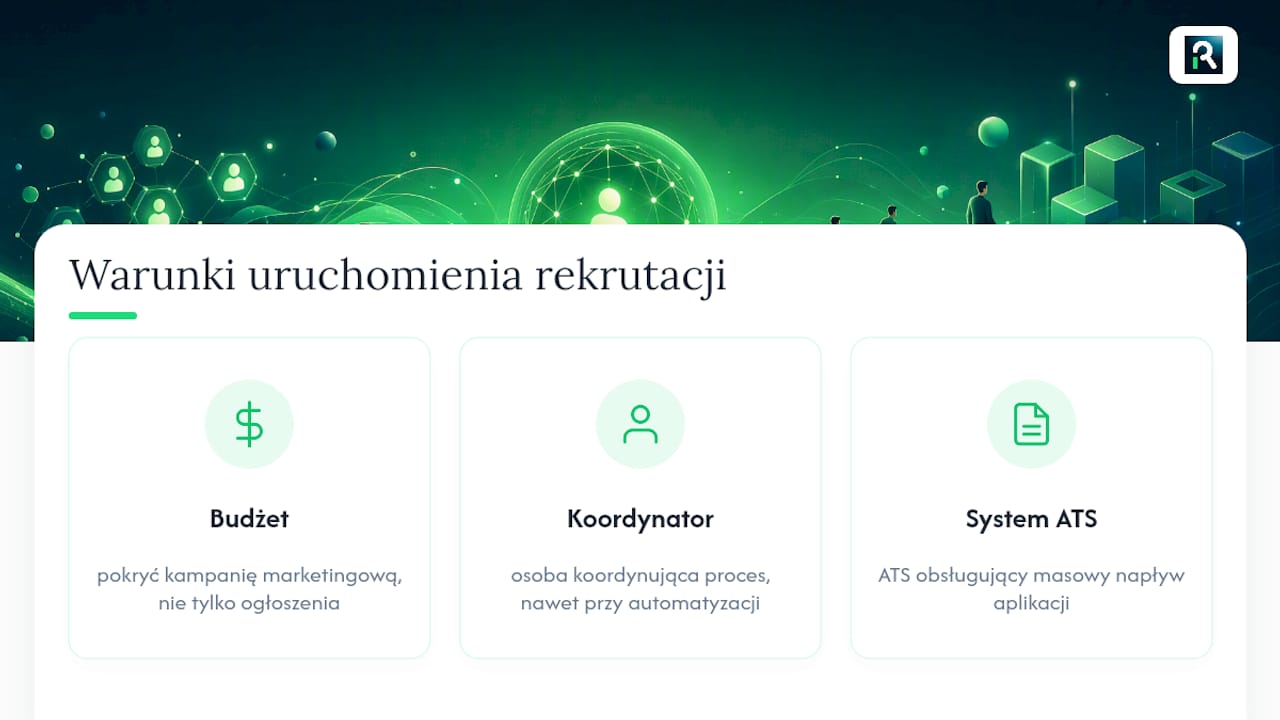 Trzy kryteria rekrutacji masowej