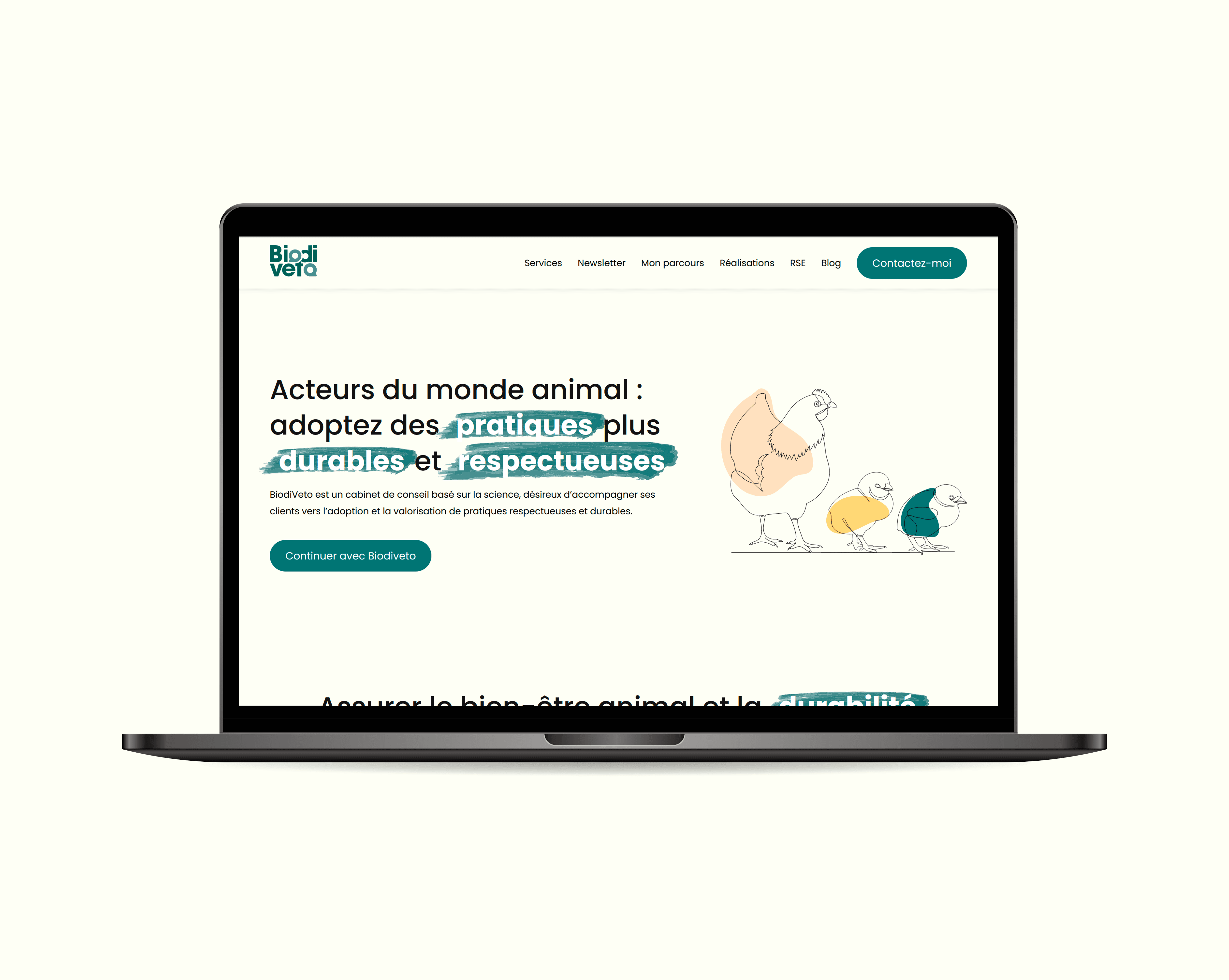 Phone mockup with the app filter