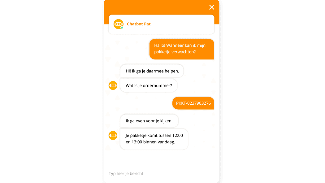 Chatbot Pat helps customers even better through free fields