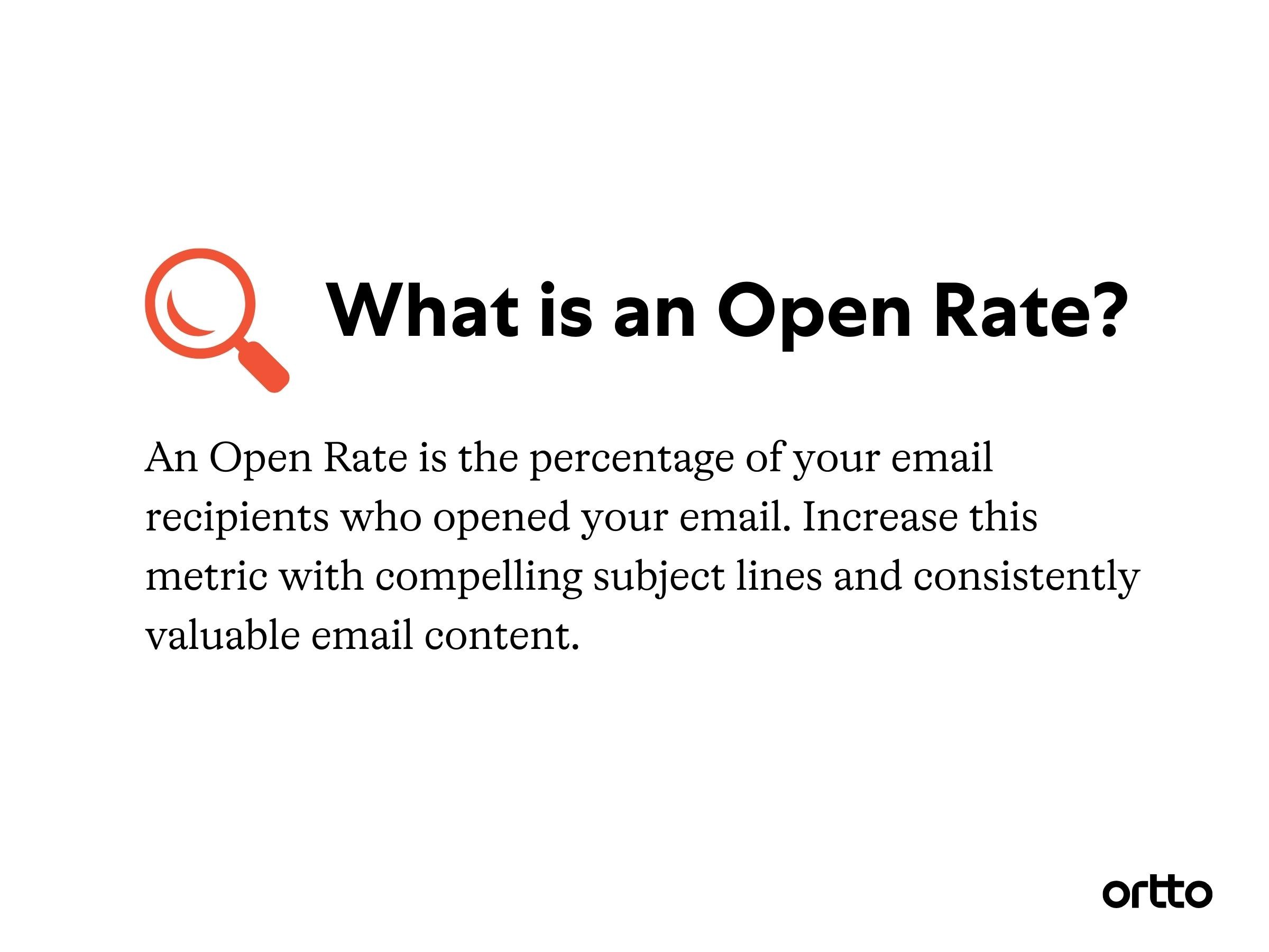 what is open rate