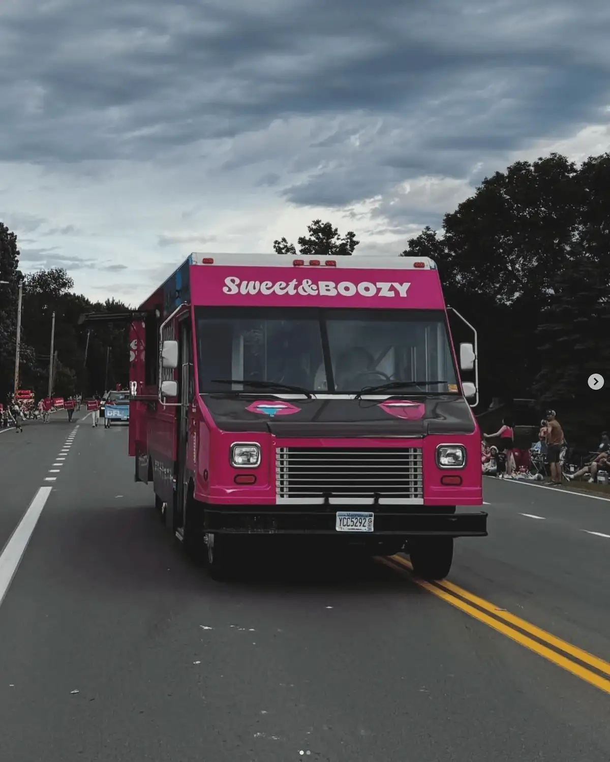 Sweet & Boozy ice cream ice cream truck wrap front