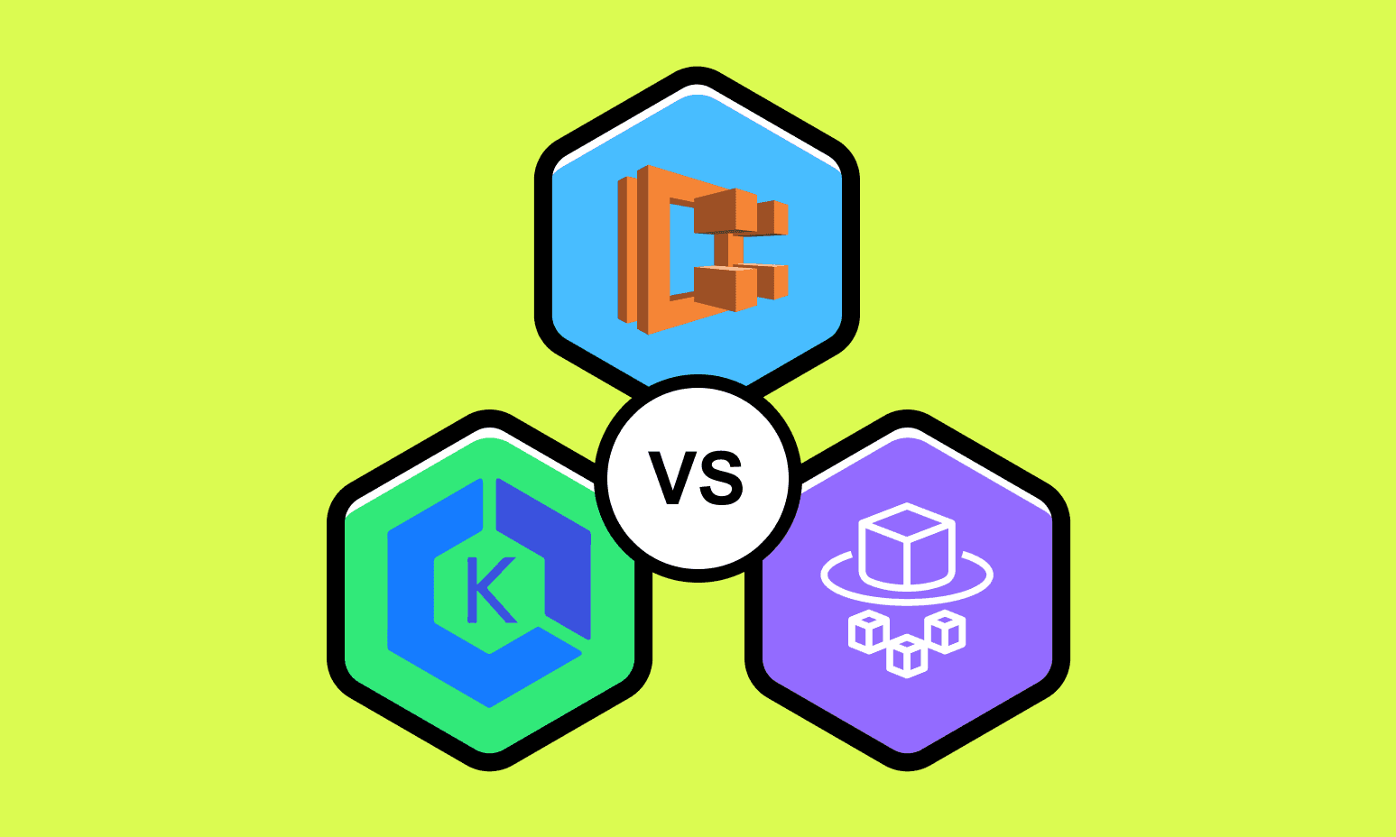 Comparing AWS ECS, EKS, and Fargate.
